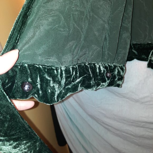 Madewell Velvet wrap top - Picture 3 of 7